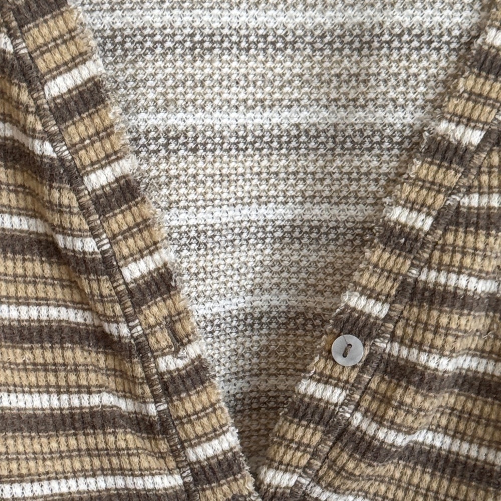 Urban Outfitters Brown and Tan oversized Striped Cardigan - Picture 4 of 7